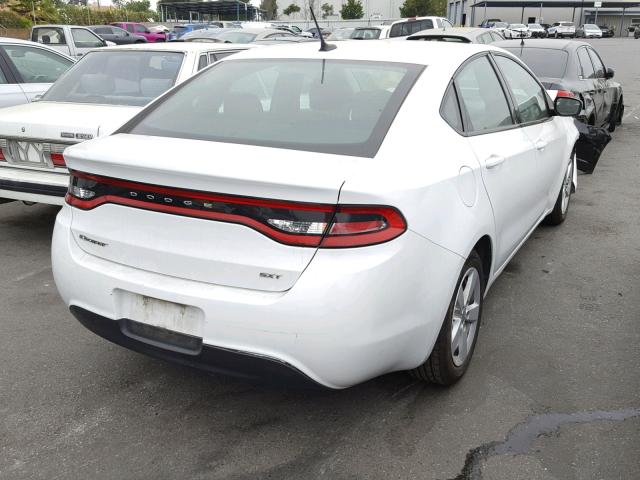 1C3CDFBB3GD667557 - 2016 DODGE DART SXT WHITE photo 4