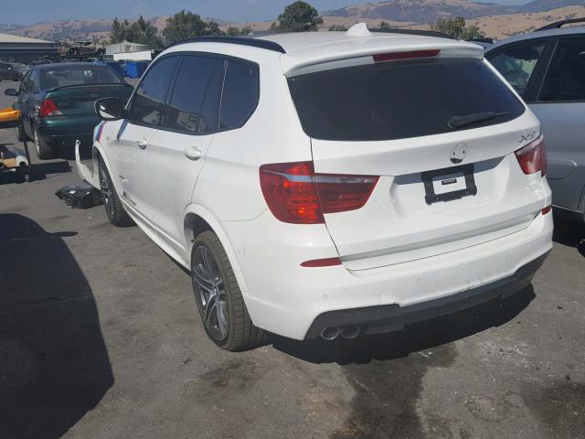 5UXWX7C58CL736286 - 2012 BMW X3 XDRIVE3 WHITE photo 3