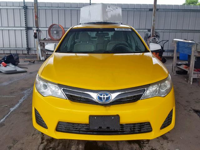 4T1BD1FK4CU001298 - 2012 TOYOTA CAMRY HYBR TWO TONE photo 9