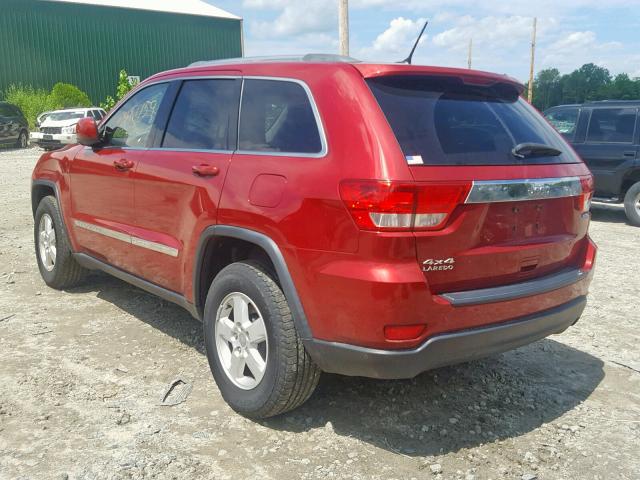 1J4RR4GG2BC677666 - 2011 JEEP GRAND CHER RED photo 3