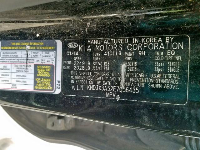 KNDJX3A52E7056435 - 2014 KIA SOUL ! Qara foto 10
