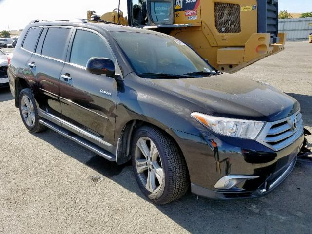 5TDYK3EH8CS054550 - 2012 TOYOTA HIGHLANDER BLACK photo 1