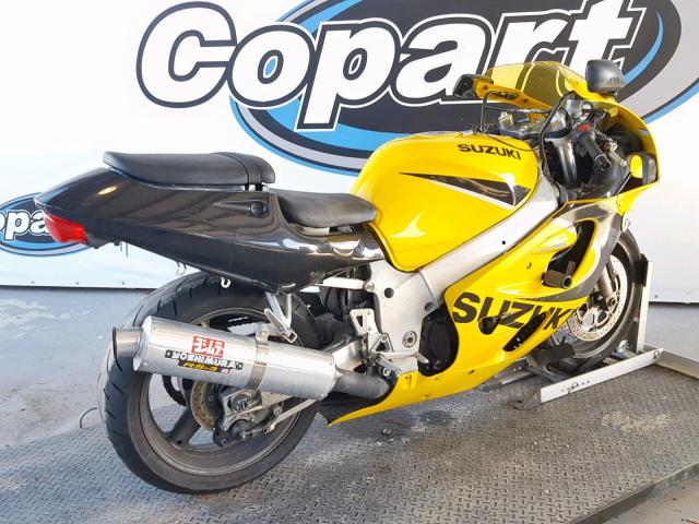 JS1GN78A1X2100686 - 1999 SUZUKI GSX-R600 YELLOW photo 4