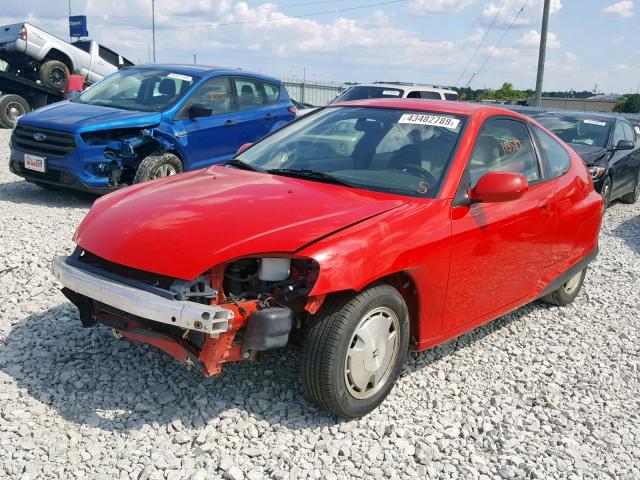 JHMZE14785S000392 - 2005 HONDA INSIGHT RED photo 2