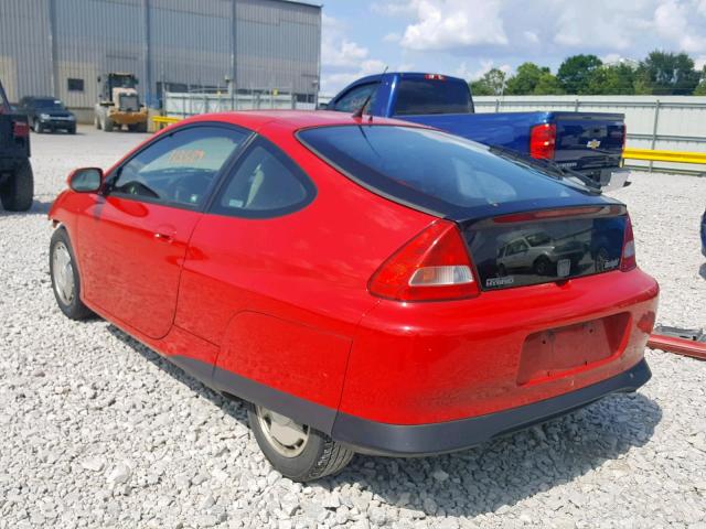 JHMZE14785S000392 - 2005 HONDA INSIGHT RED photo 3