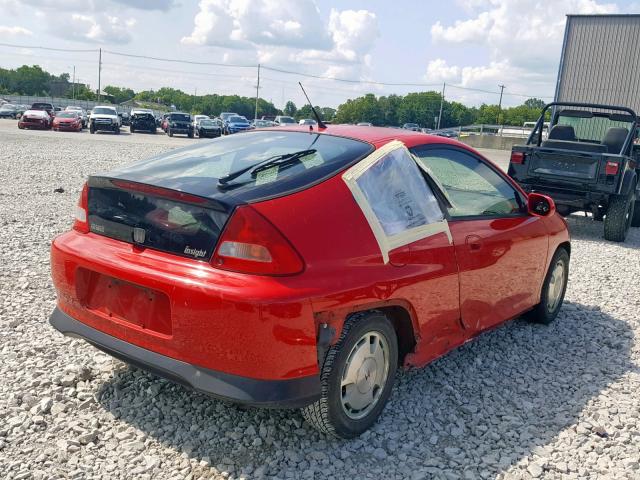 JHMZE14785S000392 - 2005 HONDA INSIGHT RED photo 4