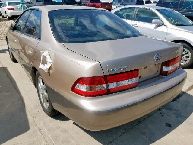 JT8BF28GX15106902 - 2001 LEXUS ES 300 TAN photo 3