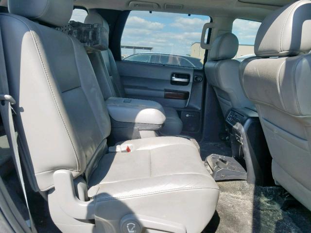 5TDYY5G14DS047459 - 2013 TOYOTA SEQUOIA PL GRAY photo 6