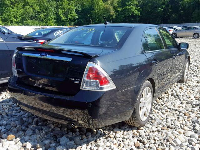 3FAHP02189R206223 - 2009 FORD FUSION SEL BLACK photo 4