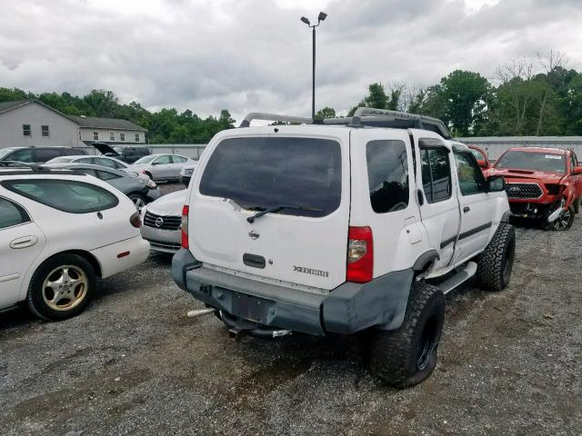 5N1ED28Y51C544604 - 2001 NISSAN XTERRA XE WHITE photo 4