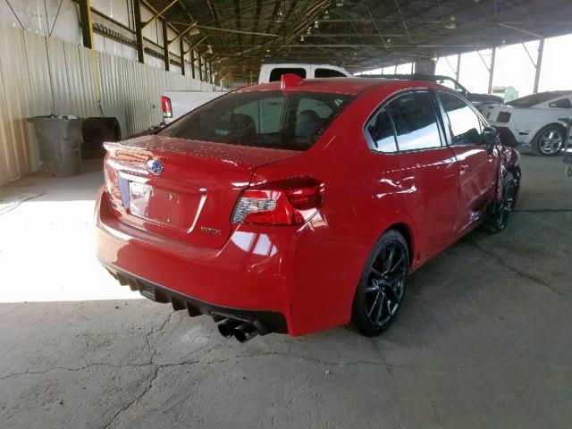 JF1VA1F61J8832914 - 2018 SUBARU WRX LIMITE RED photo 4