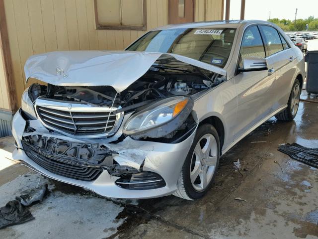 WDDHF5KB1EA784208 - 2014 MERCEDES-BENZ E 350 SILVER photo 2