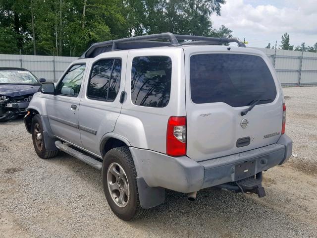 5N1ED28T54C657705 - 2004 NISSAN XTERRA XE SILVER photo 3