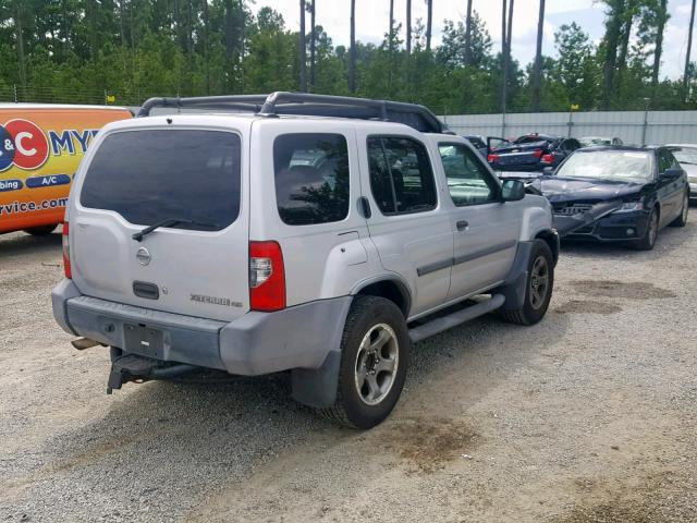 5N1ED28T54C657705 - 2004 NISSAN XTERRA XE SILVER photo 4