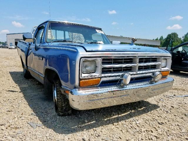 1B7FD14YXJS629341 - 1988 DODGE D-SERIES D BLUE photo 1