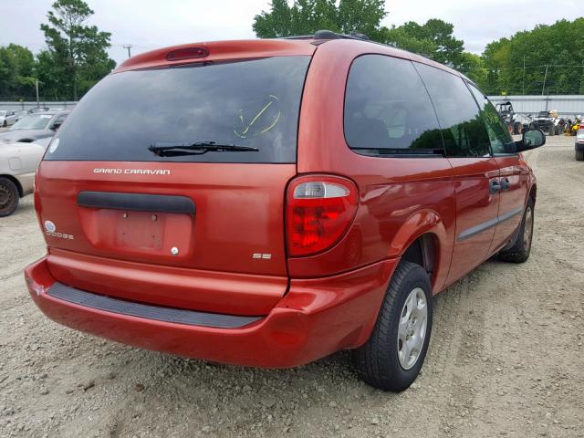 1D4GP24343B266305 - 2003 DODGE GRAND CARA MAROON photo 4