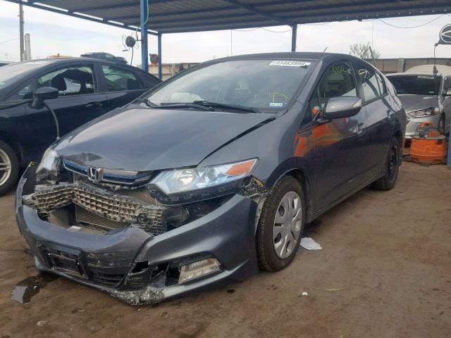 JHMZE2H53DS001169 - 2013 HONDA INSIGHT LX GRAY photo 2