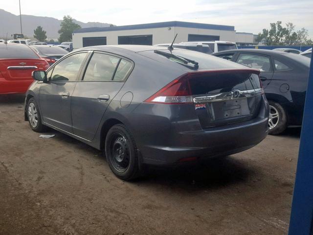 JHMZE2H53DS001169 - 2013 HONDA INSIGHT LX GRAY photo 3