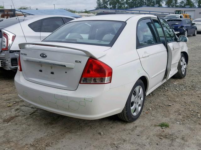 KNAFE222895594338 - 2009 KIA SPECTRA EX WHITE photo 4