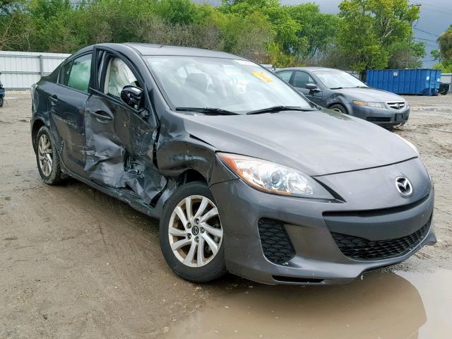 JM1BL1W77D1742728 - 2013 MAZDA 3 I GRAY photo 1