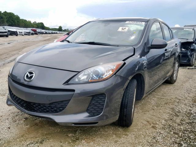 JM1BL1W77D1742728 - 2013 MAZDA 3 I GRAY photo 2