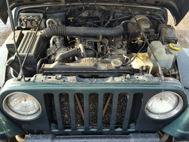 1J4FY49SXXP419841 - 1999 JEEP WRANGLER / GREEN photo 7