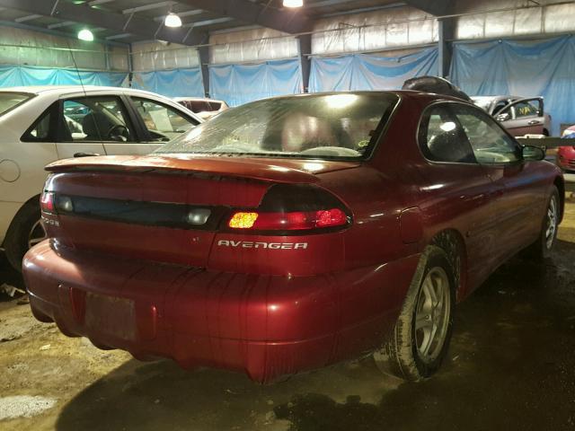 4B3AU42NXWE153778 - 1998 DODGE AVENGER RED photo 4