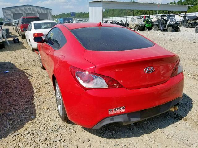 KMHHT6KD9CU078718 - 2012 HYUNDAI GENESIS CO RED photo 3