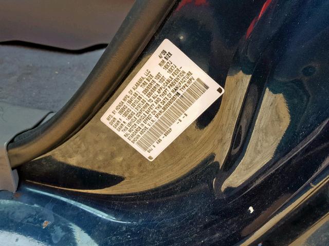 5FNRL38269B055766 - 2009 HONDA ODYSSEY LX BLUE photo 10