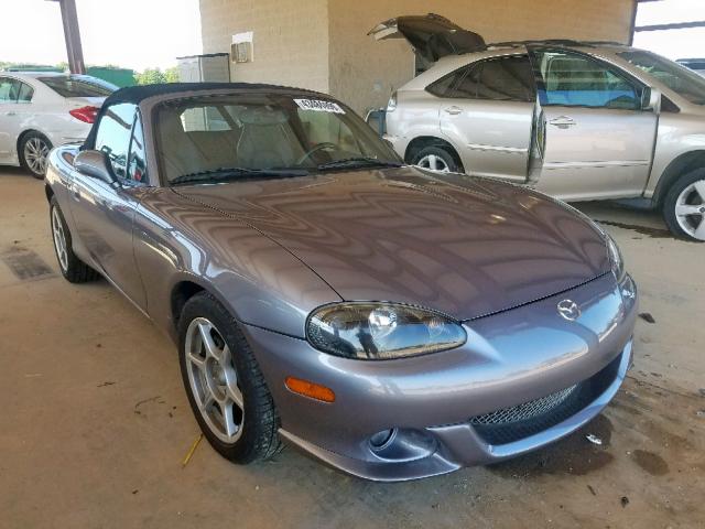 JM1NB354040409151 - 2004 MAZDA MX-5 MIATA GRAY photo 1