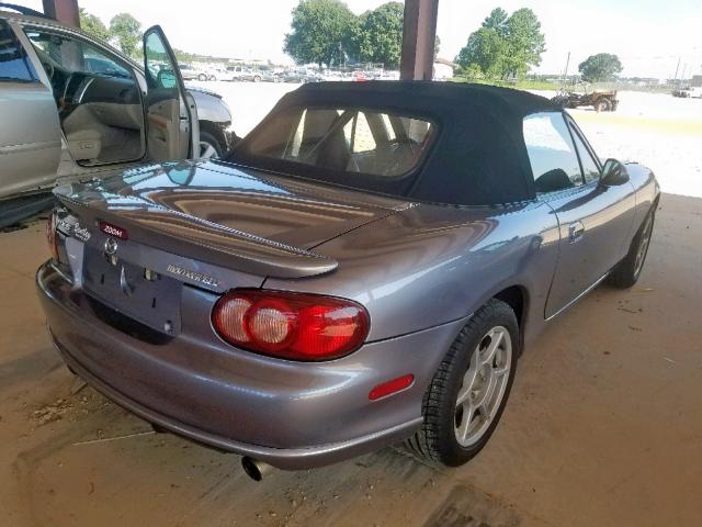 JM1NB354040409151 - 2004 MAZDA MX-5 MIATA GRAY photo 4