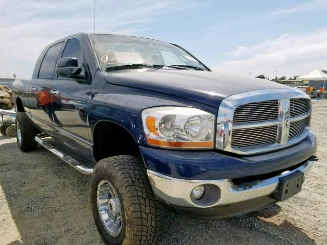 3D7KS29C46G183618 - 2006 DODGE RAM 2500 BLUE photo 1