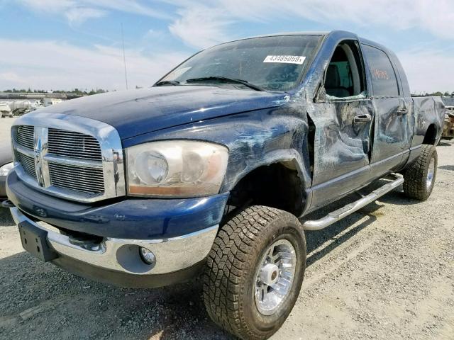 3D7KS29C46G183618 - 2006 DODGE RAM 2500 BLUE photo 2