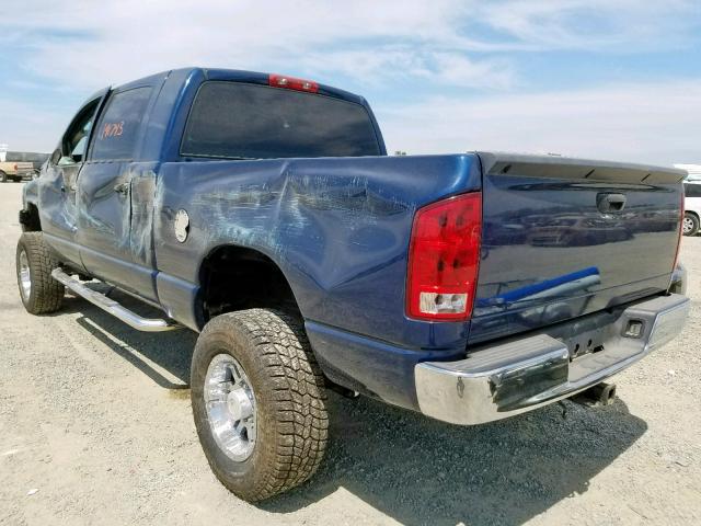 3D7KS29C46G183618 - 2006 DODGE RAM 2500 BLUE photo 3