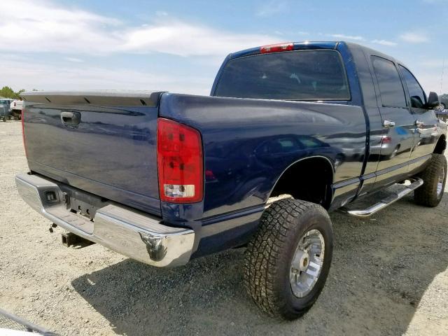 3D7KS29C46G183618 - 2006 DODGE RAM 2500 BLUE photo 4