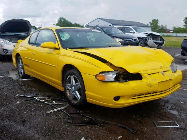 2G1WW15E829339724 - 2002 CHEVROLET MONTE CARL YELLOW photo 1