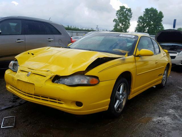 2G1WW15E829339724 - 2002 CHEVROLET MONTE CARL YELLOW photo 2