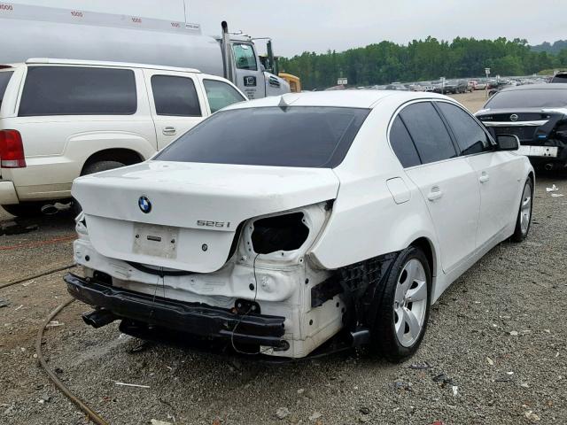 WBANE53557CW62772 - 2007 BMW 525 I WHITE photo 4