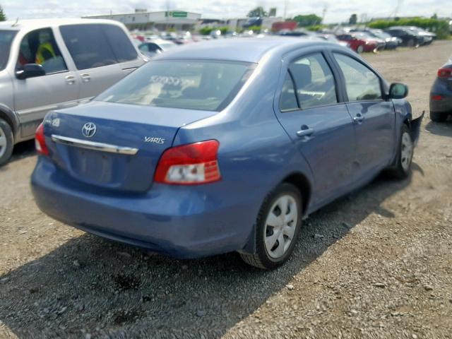 JTDBT923181283347 - 2008 TOYOTA YARIS BLUE photo 4