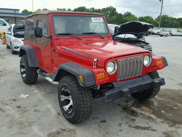 1J4FA29176P740329 - 2006 JEEP WRANGLER / RED photo 1