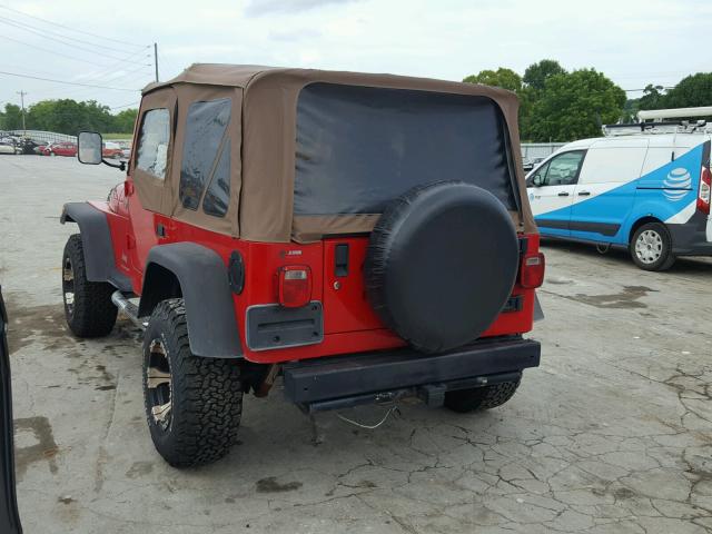 1J4FA29176P740329 - 2006 JEEP WRANGLER / RED photo 3