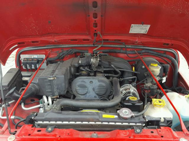 1J4FA29176P740329 - 2006 JEEP WRANGLER / RED photo 7