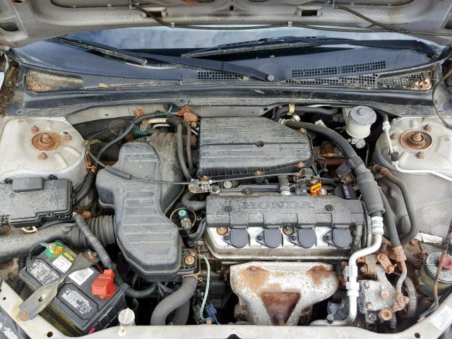 2HGES16374H628941 - 2004 HONDA CIVIC DX V GRAY photo 7