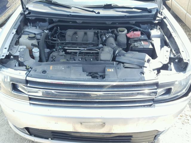 2FMGK5B83EBD24862 - 2014 FORD FLEX SE SILVER photo 7