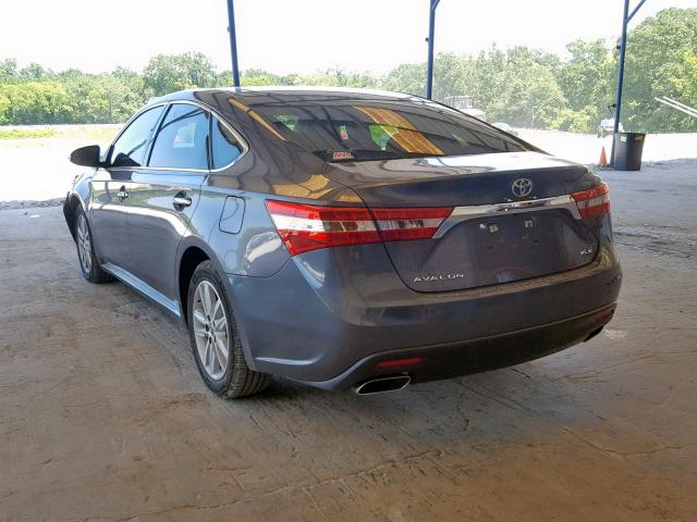 4T1BK1EB0EU092421 - 2014 TOYOTA AVALON BAS GRAY photo 3