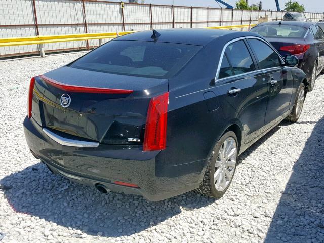 1G6AM5S36E0113023 - 2014 CADILLAC ATS PREMIU BLACK photo 4