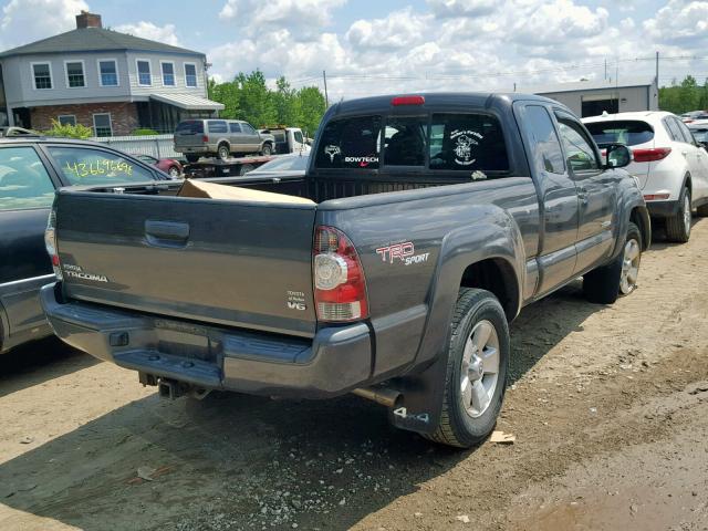 5TFUU4EN9DX055951 - 2013 TOYOTA TACOMA GRAY photo 4