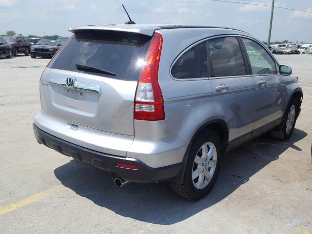 5J6RE38779L008596 - 2009 HONDA CR-V EXL SILVER photo 4