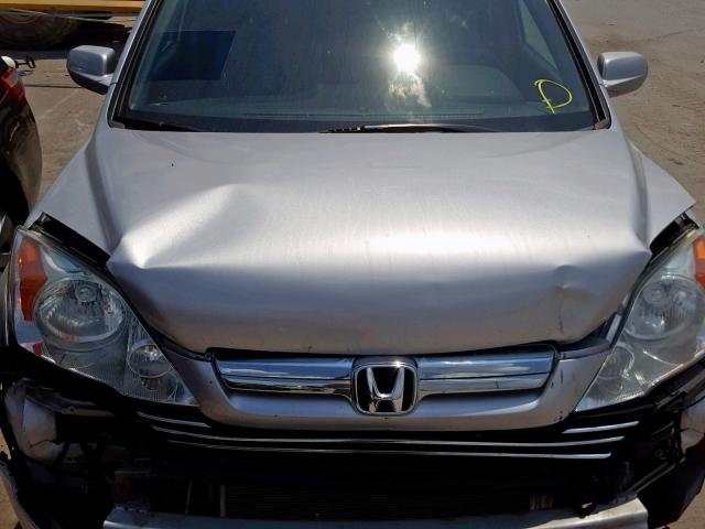 5J6RE38779L008596 - 2009 HONDA CR-V EXL SILVER photo 7