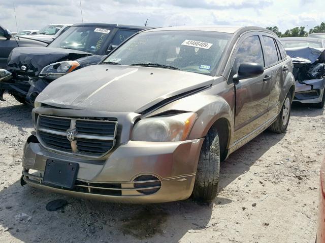 1B3HB28B27D210666 - 2007 DODGE CALIBER BROWN photo 2